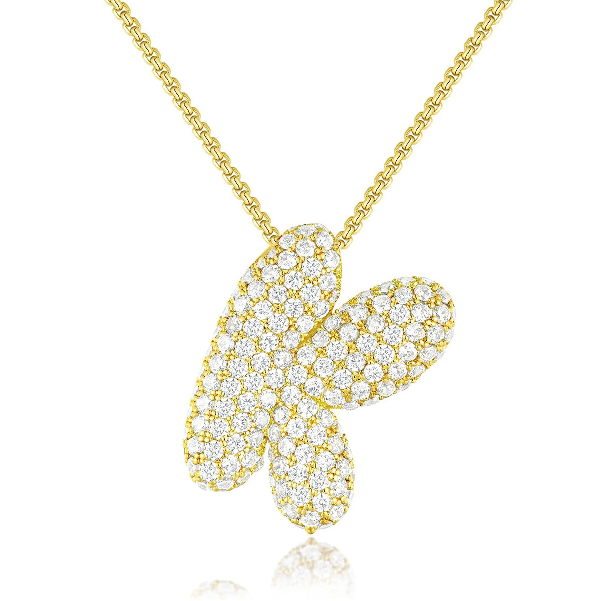 BRINDISI™ Crystal Bubble Letter Necklace