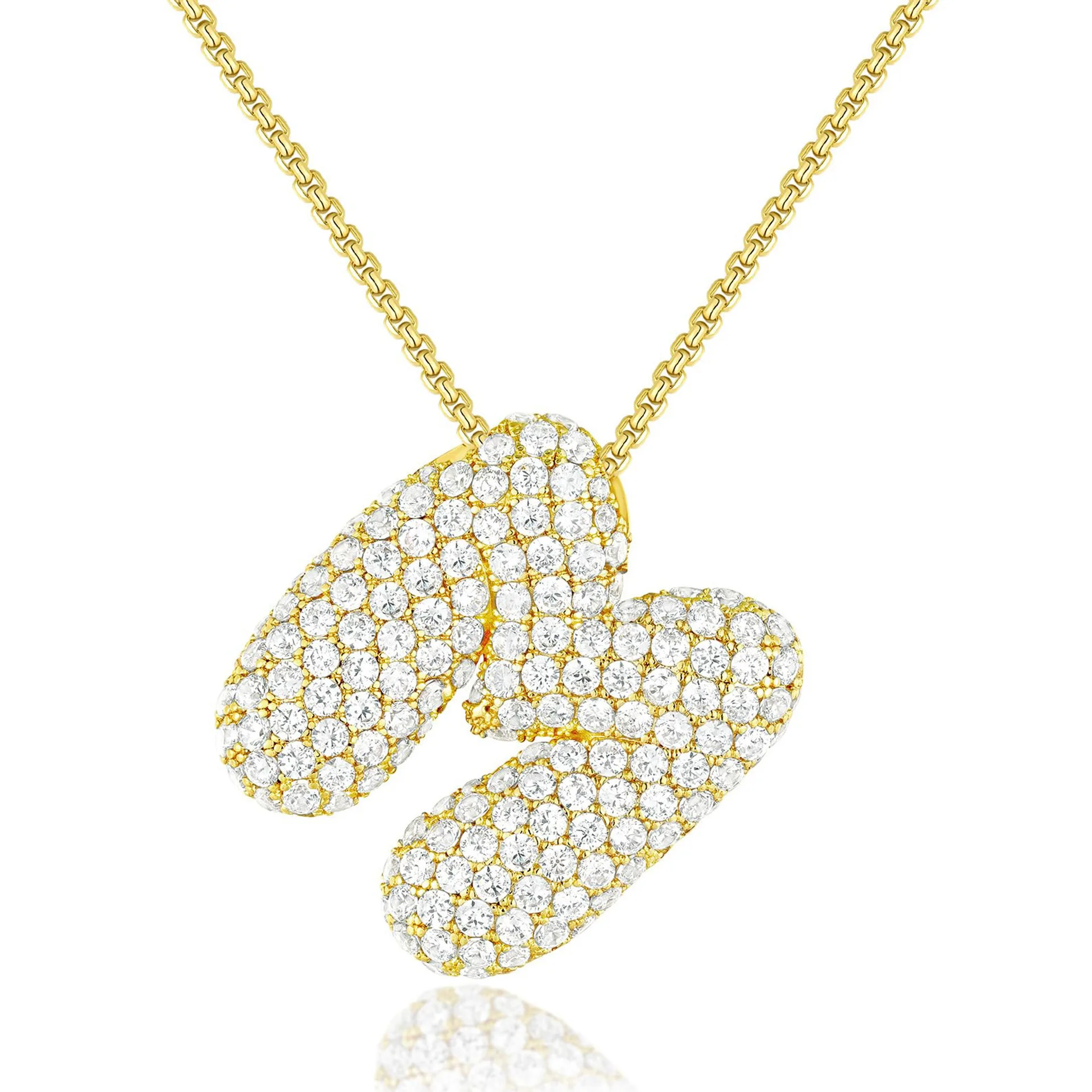 BRINDISI™ Crystal Bubble Letter Necklace