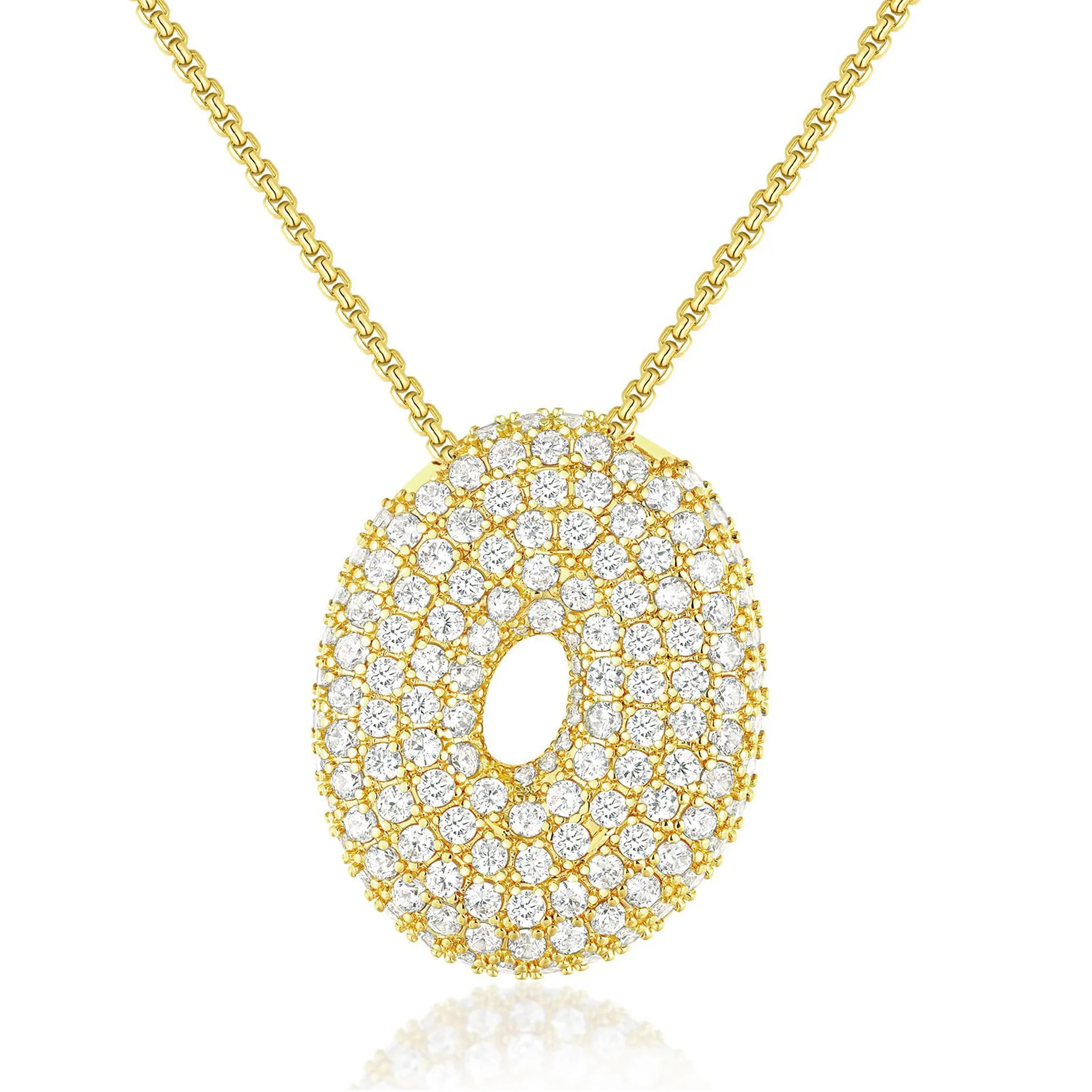 BRINDISI™ Crystal Bubble Letter Necklace