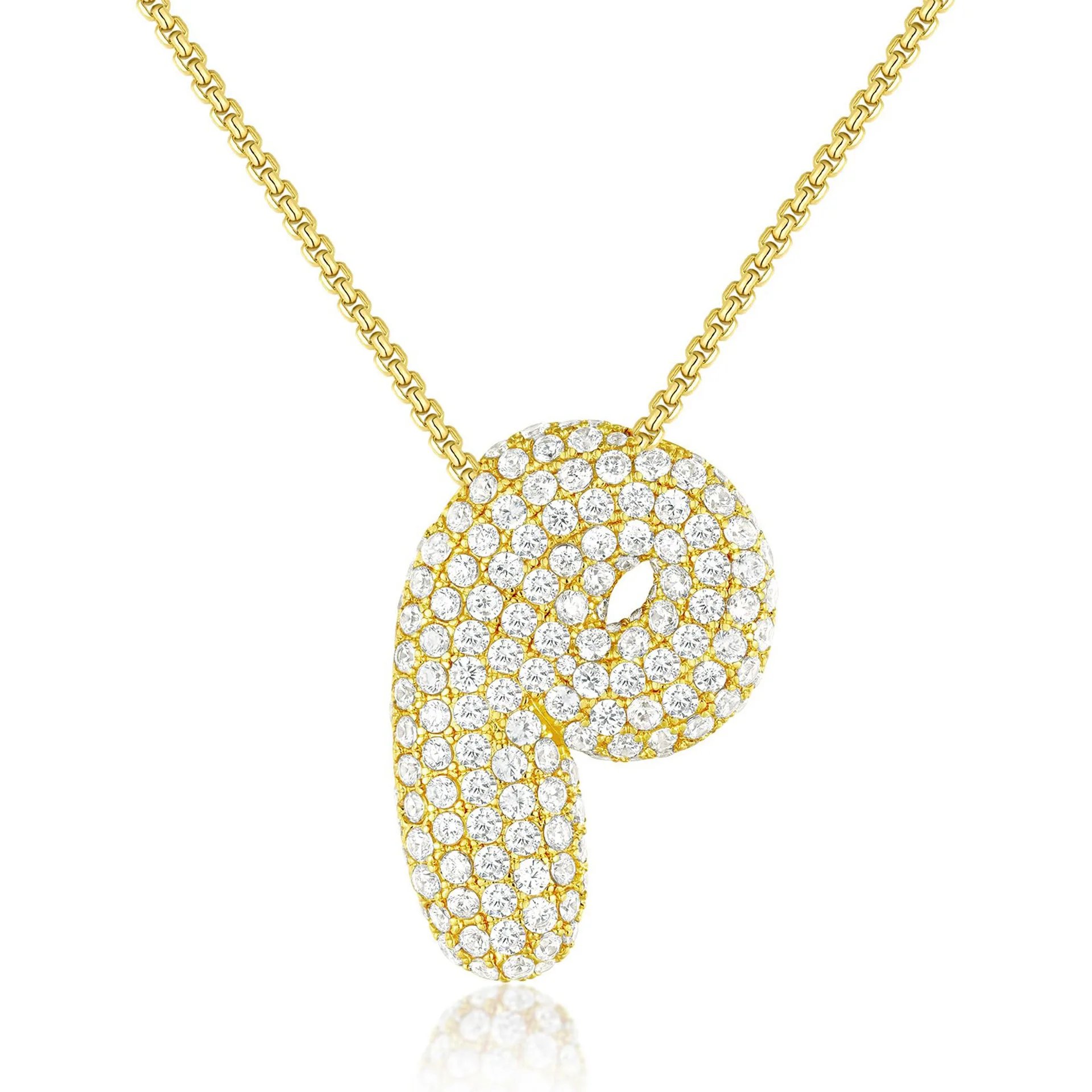 BRINDISI™ Crystal Bubble Letter Necklace