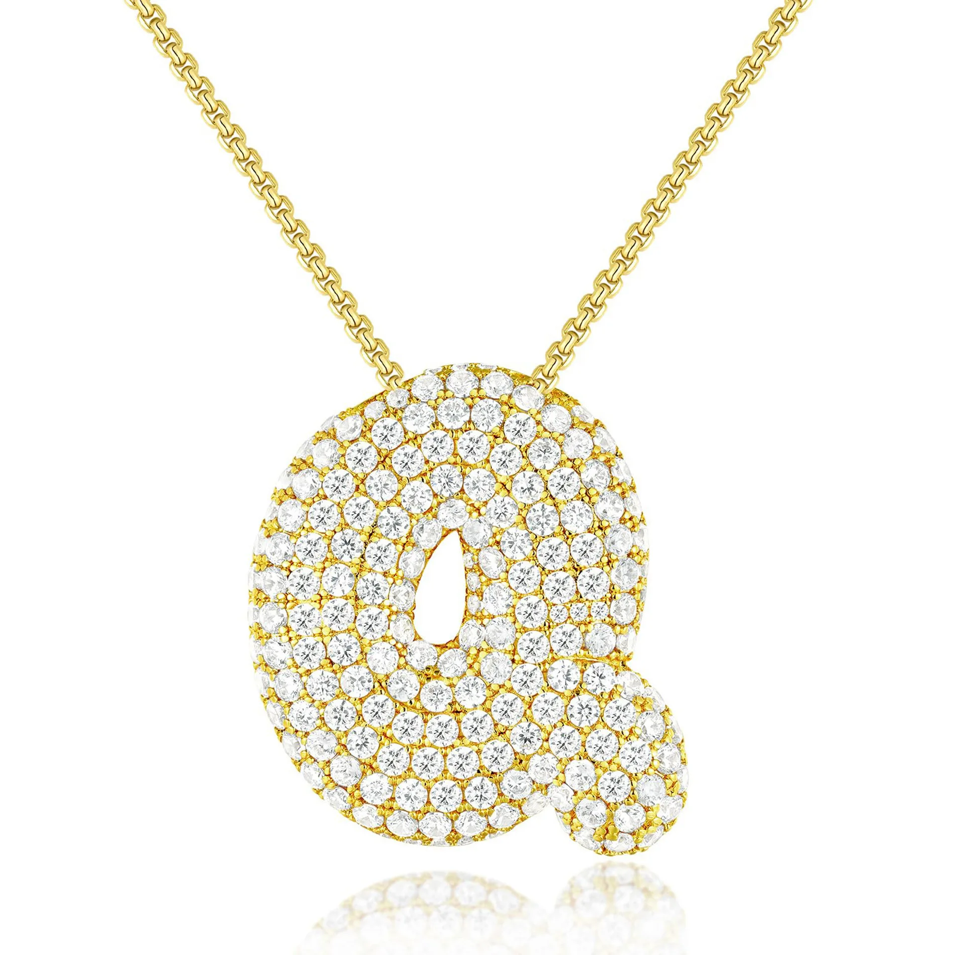 BRINDISI™ Crystal Bubble Letter Necklace