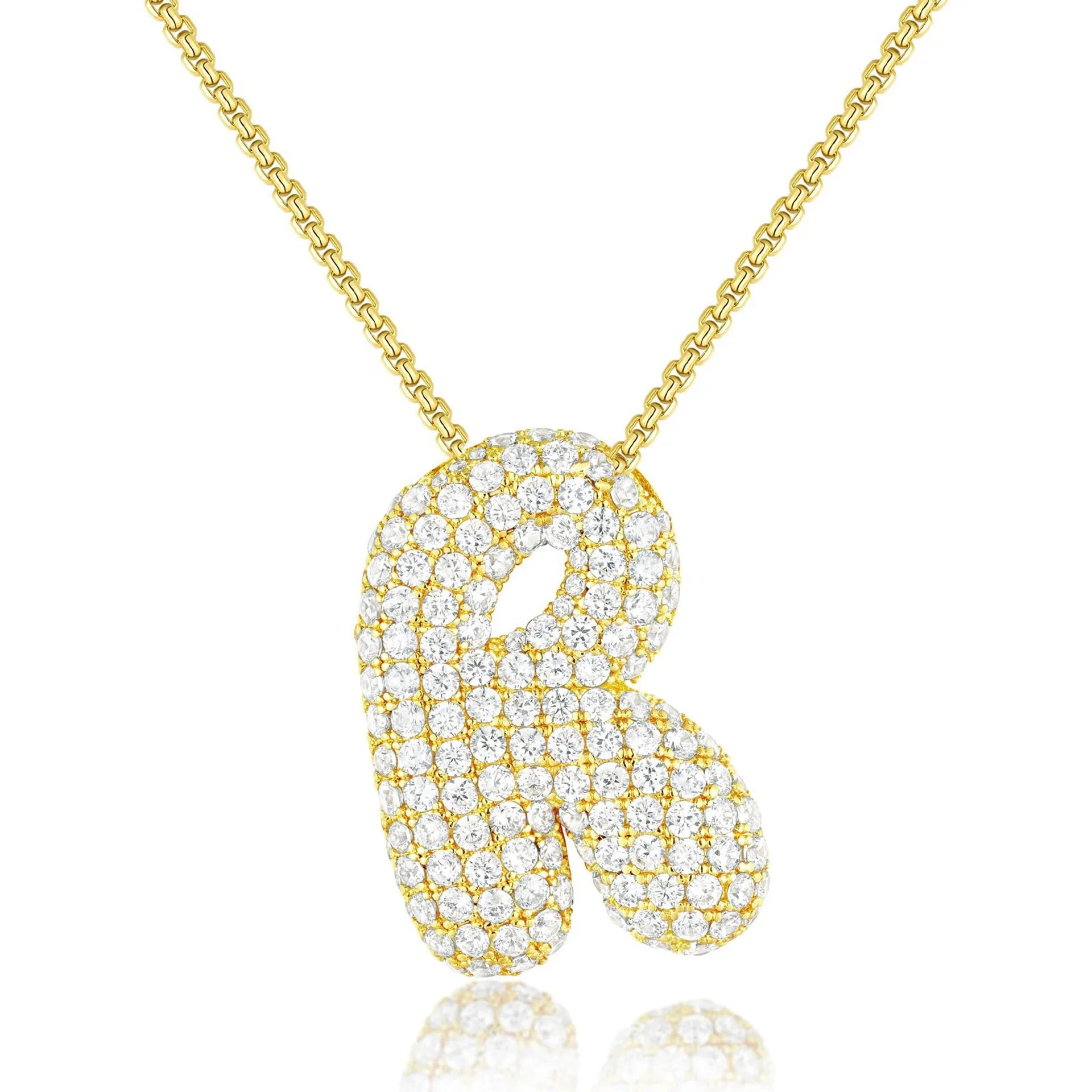 BRINDISI™ Crystal Bubble Letter Necklace