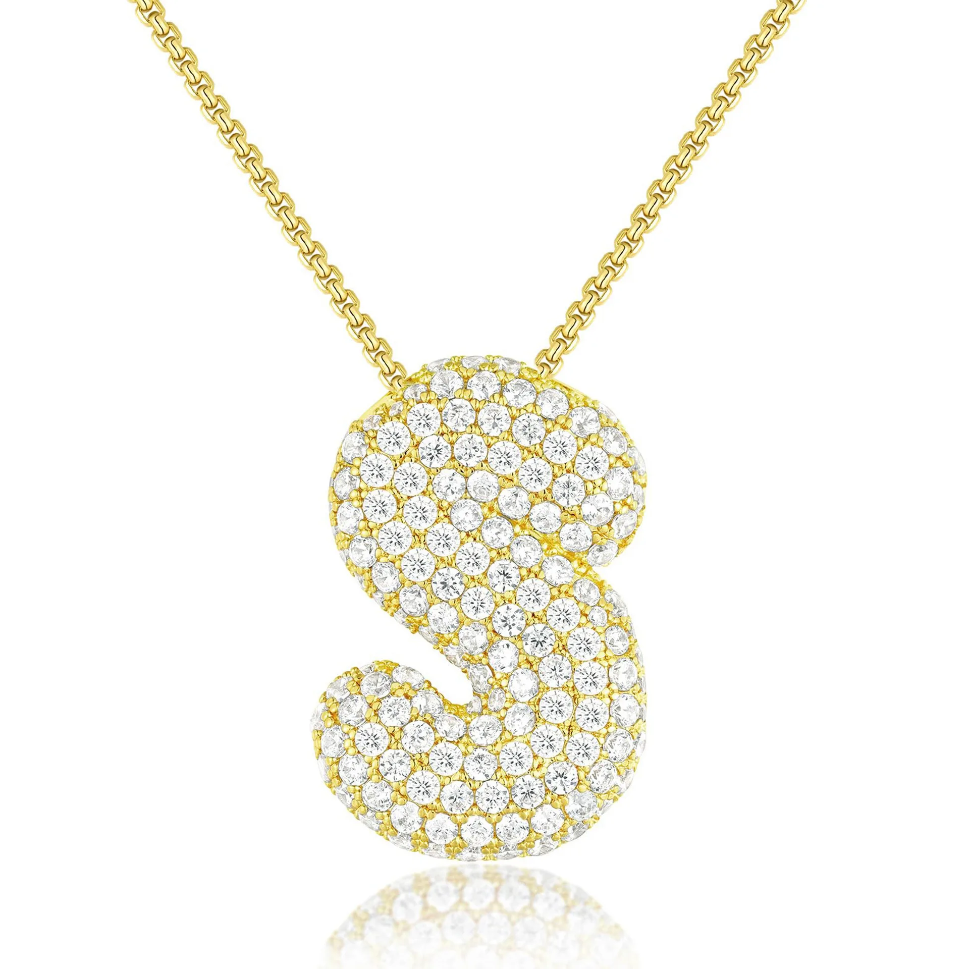 BRINDISI™ Crystal Bubble Letter Necklace