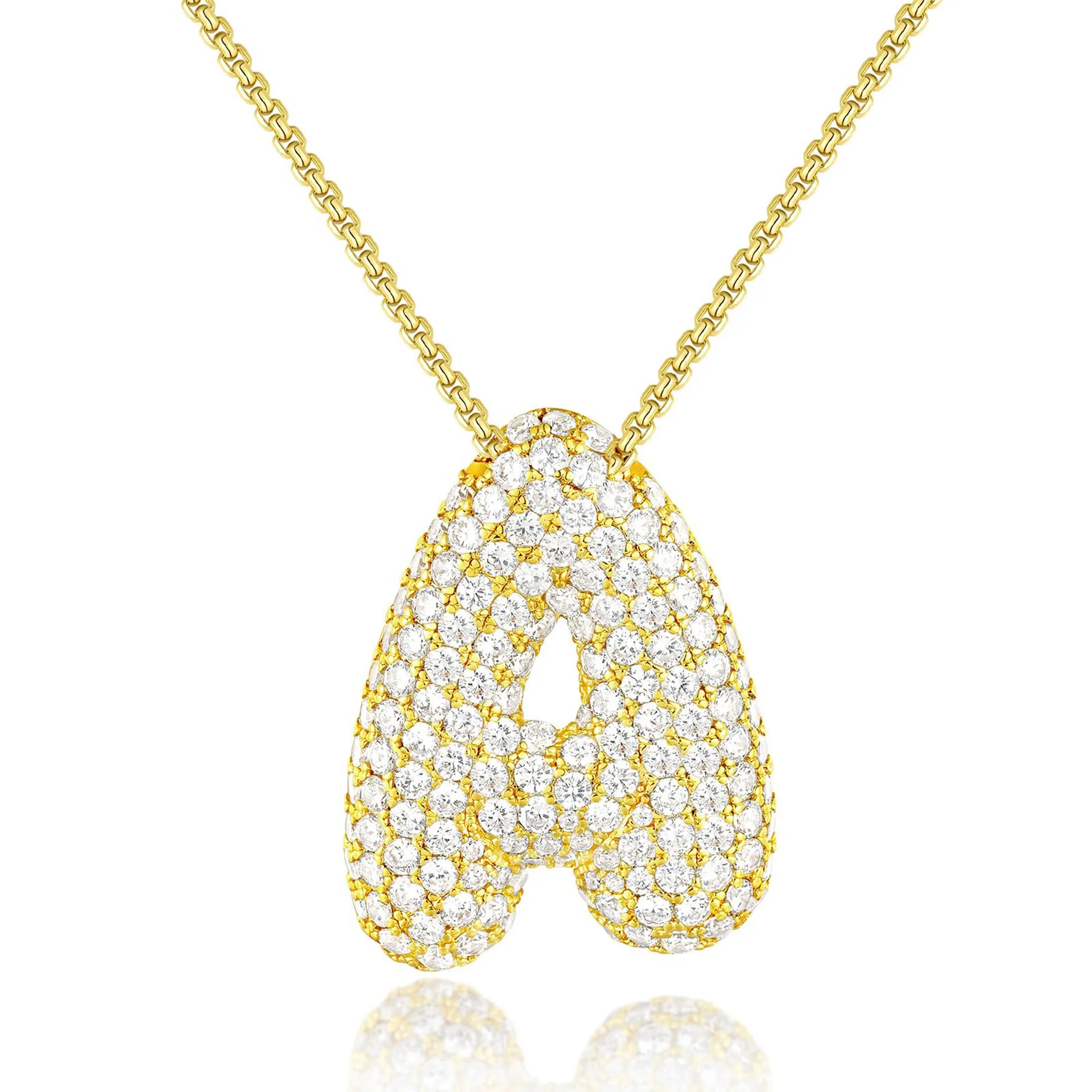 BRINDISI™ Crystal Bubble Letter Necklace