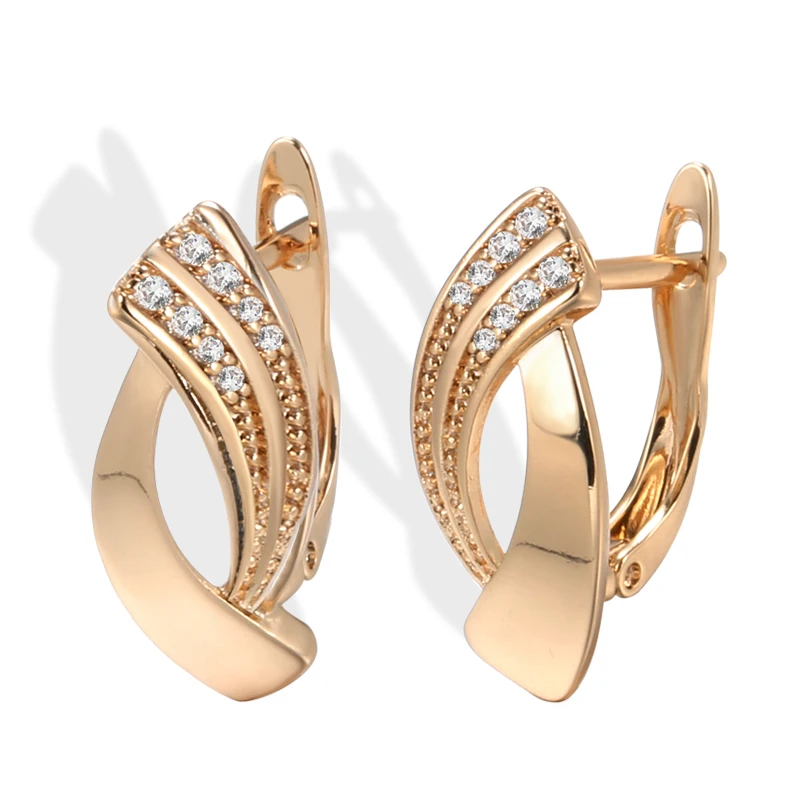 BRINDISI™ Lux Rose Gold Geometry Earrings