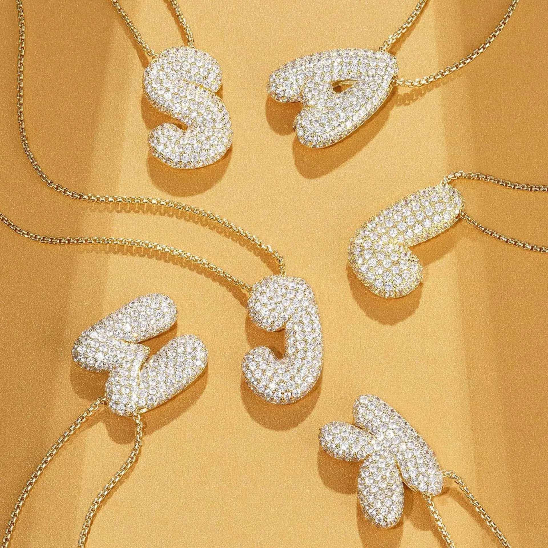 BRINDISI™ Crystal Bubble Letter Necklace