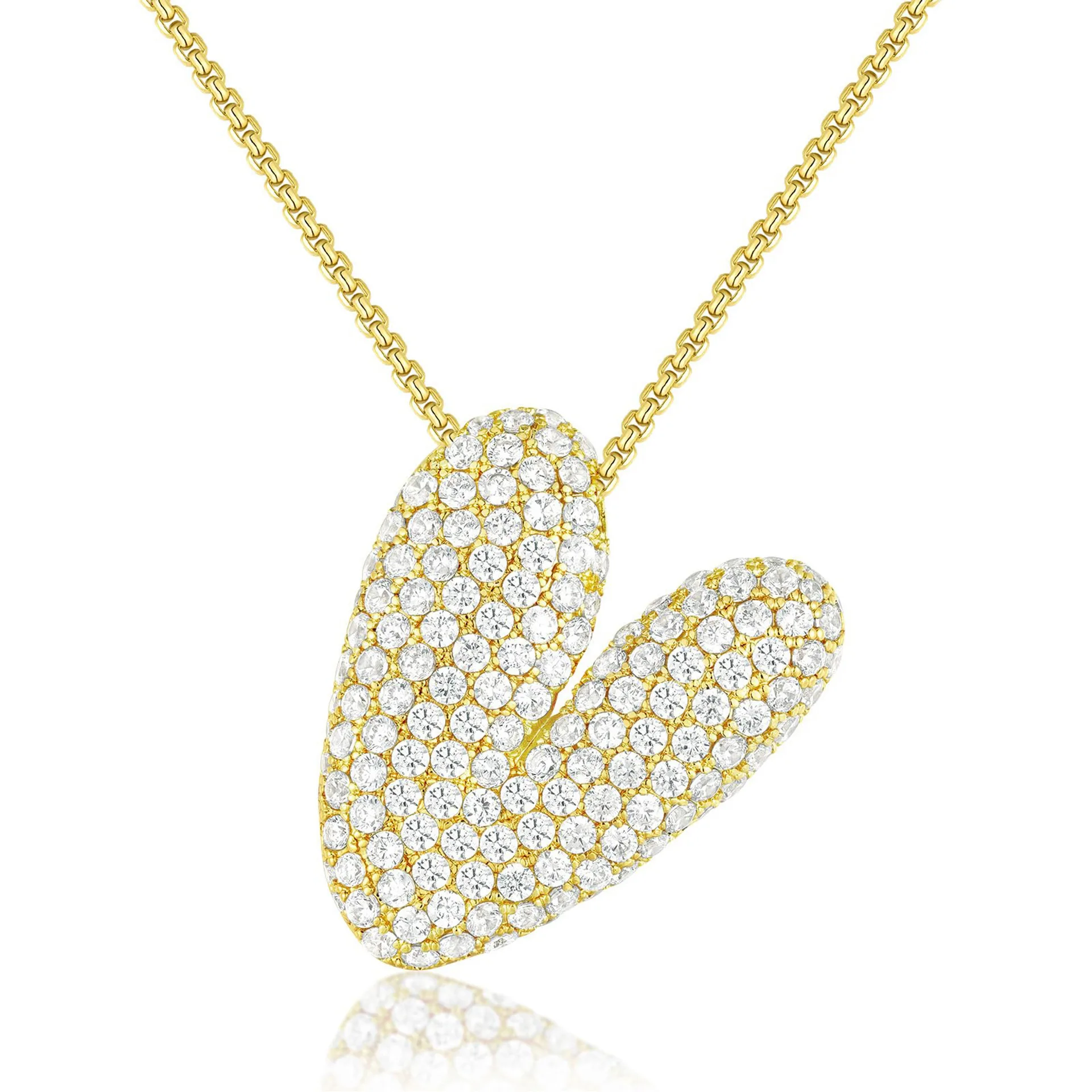 BRINDISI™ Crystal Bubble Letter Necklace
