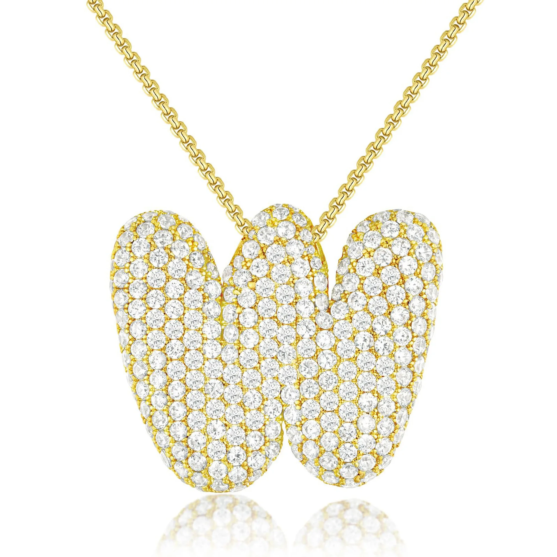 BRINDISI™ Crystal Bubble Letter Necklace