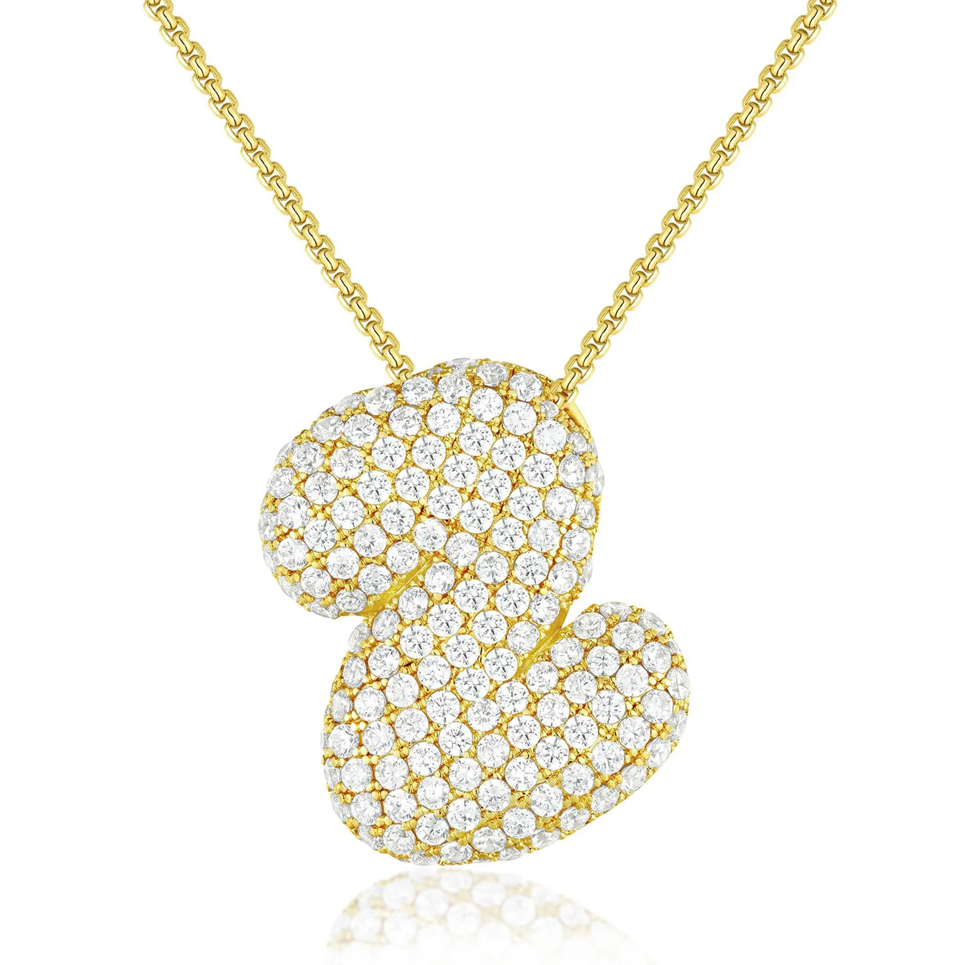 BRINDISI™ Crystal Bubble Letter Necklace