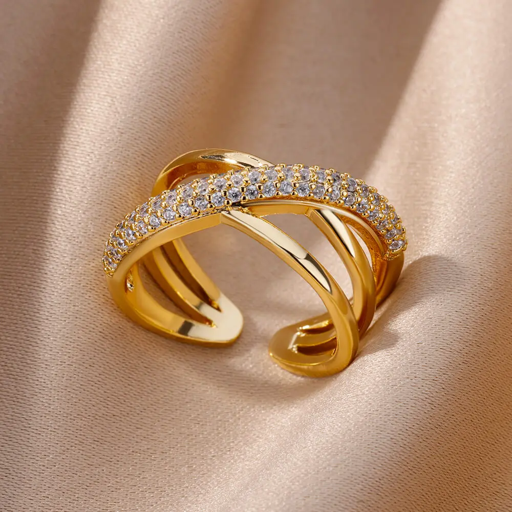 BRINDISI™ Double Crossed Ring