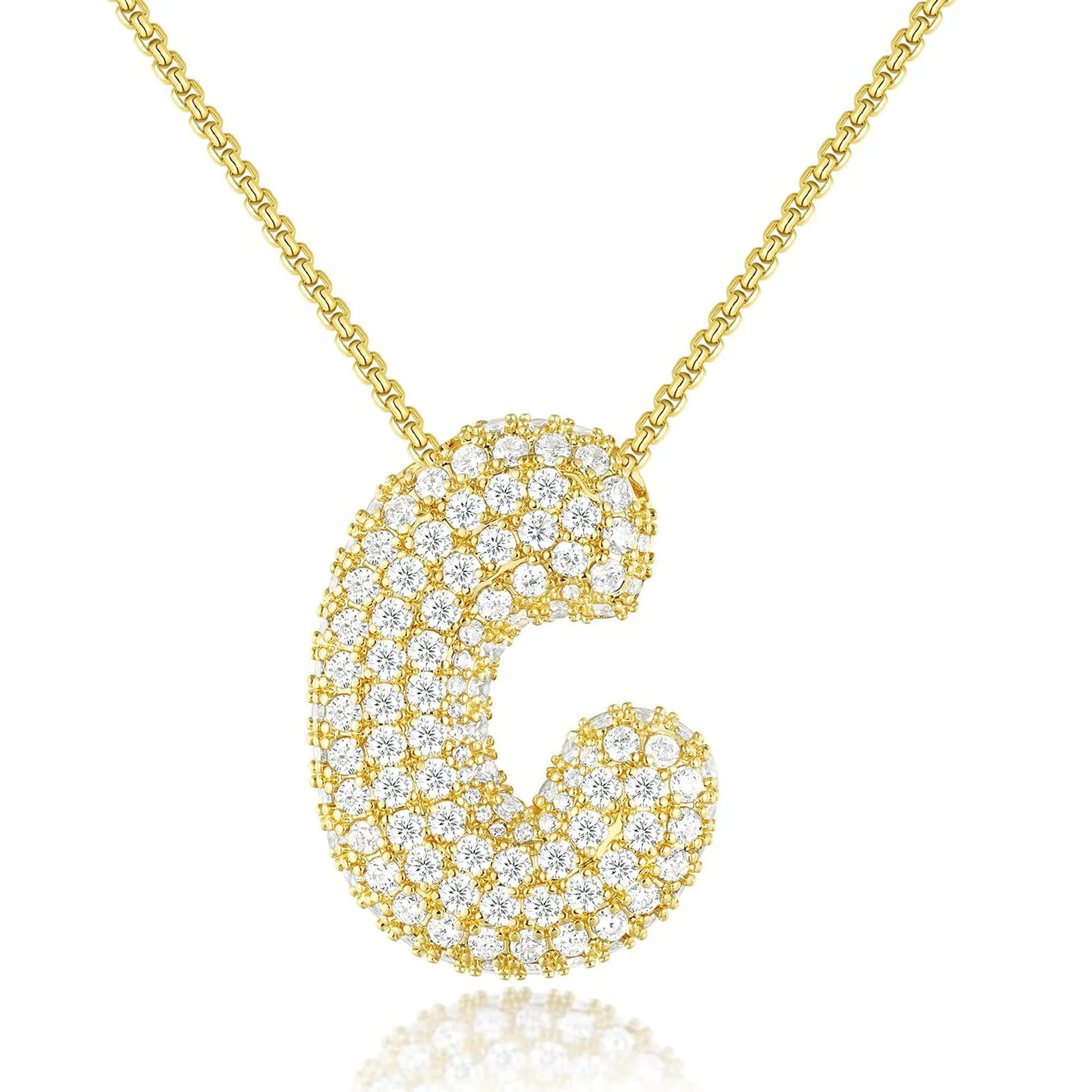 BRINDISI™ Crystal Bubble Letter Necklace