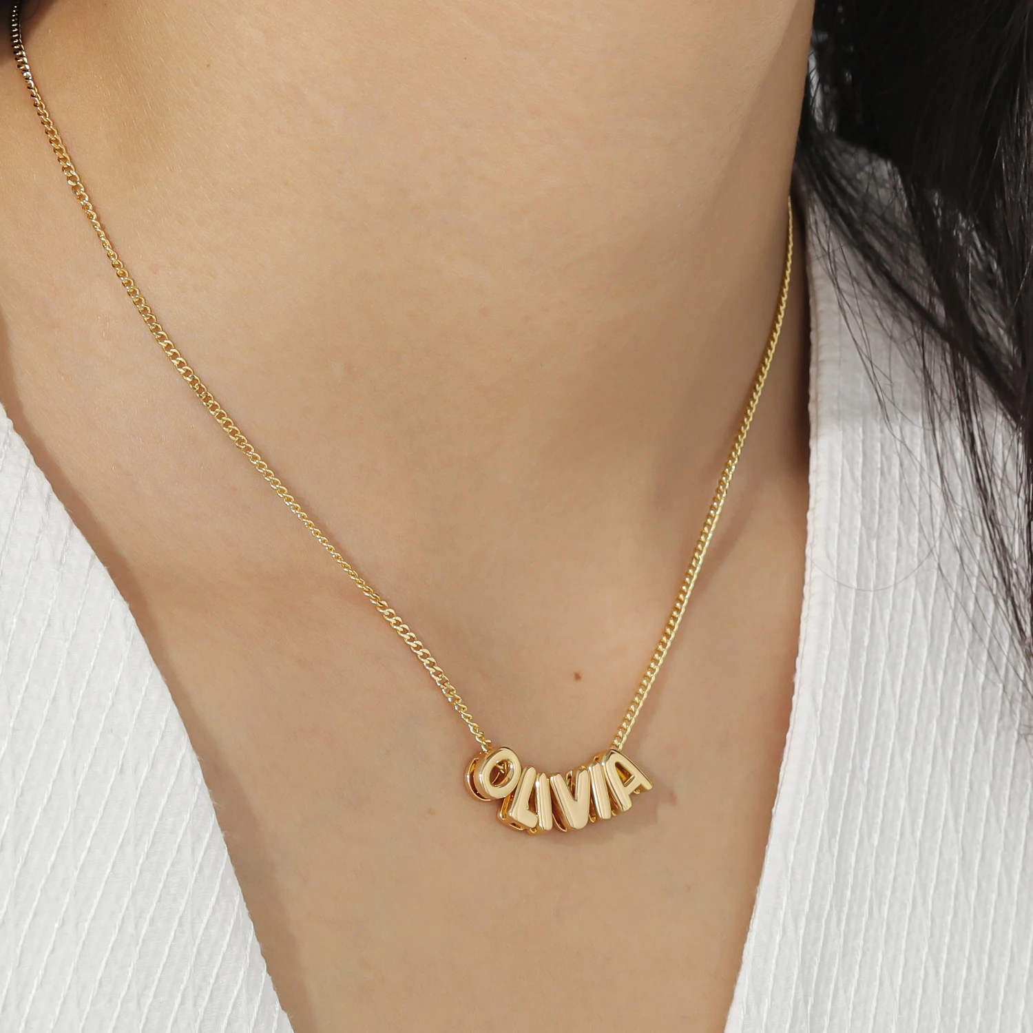 BRINDISI™ Bubble Name Letter Necklace