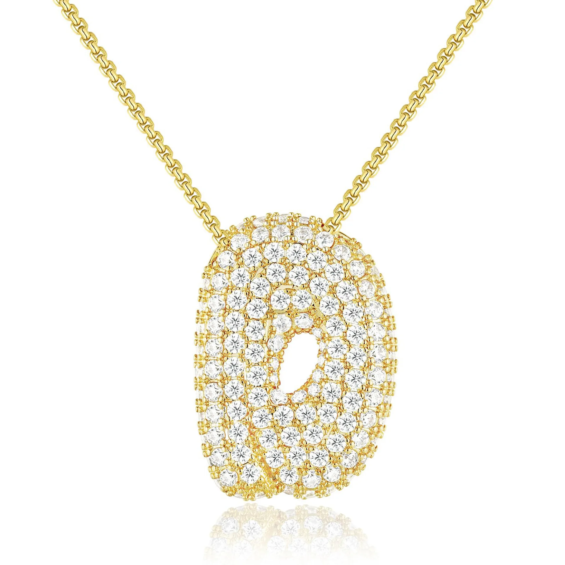 BRINDISI™ Crystal Bubble Letter Necklace