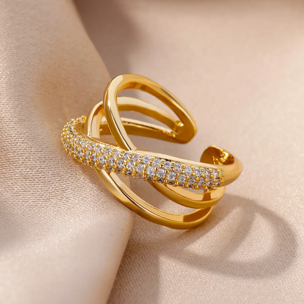 BRINDISI™ Double Crossed Ring