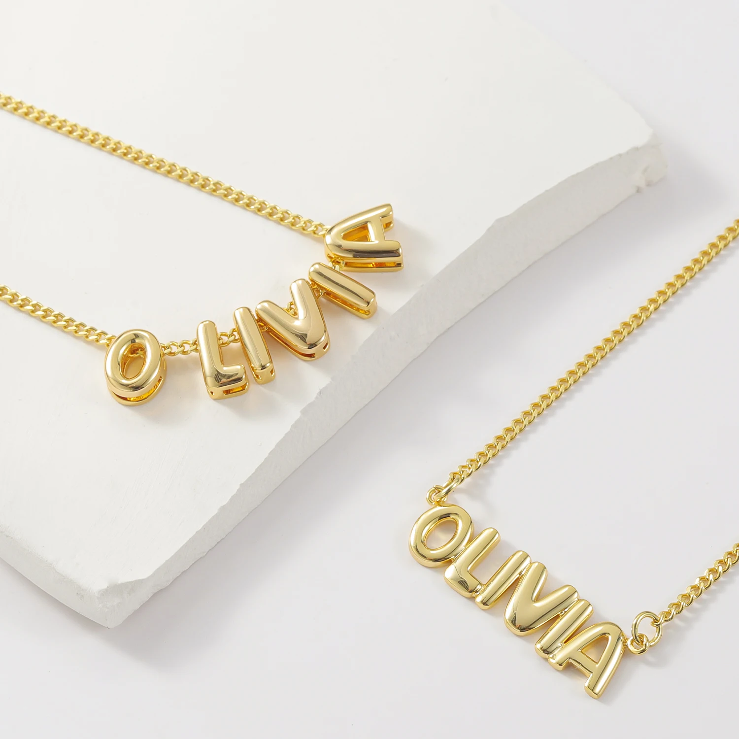 BRINDISI™ Bubble Name Letter Necklace