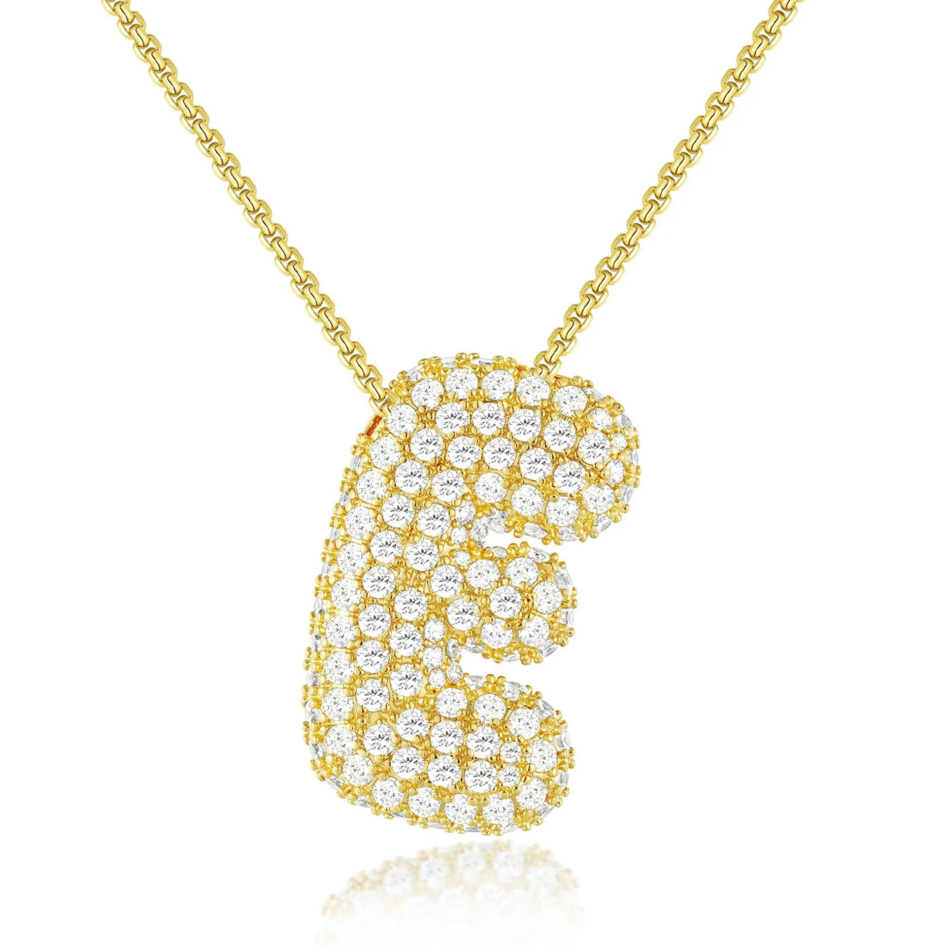 BRINDISI™ Crystal Bubble Letter Necklace