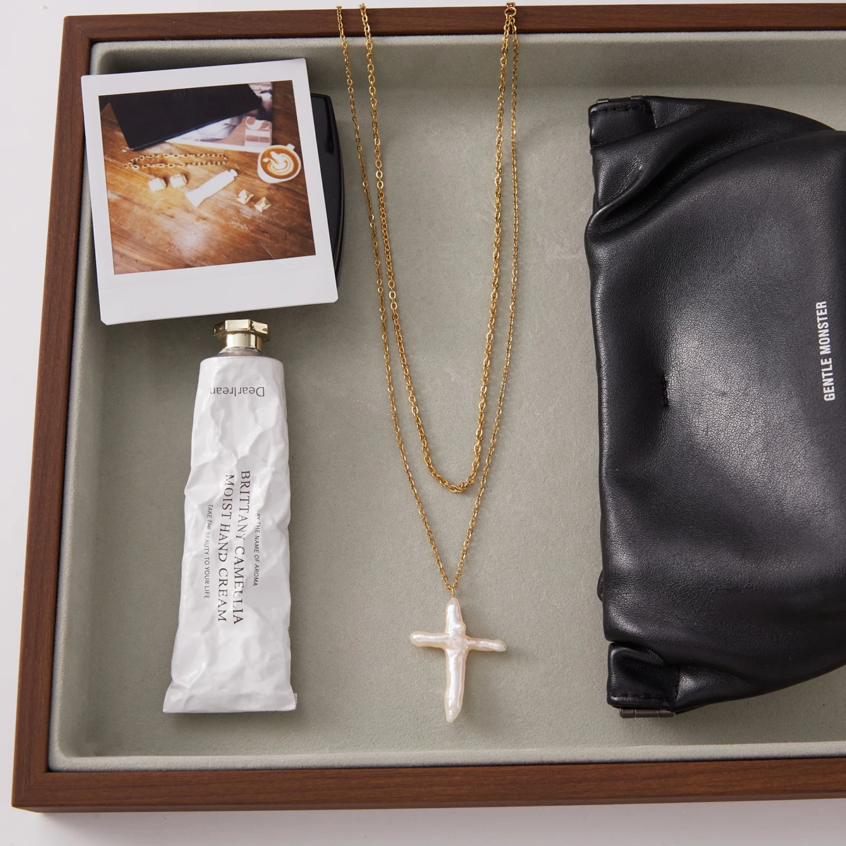 Pearl Cross Necklace