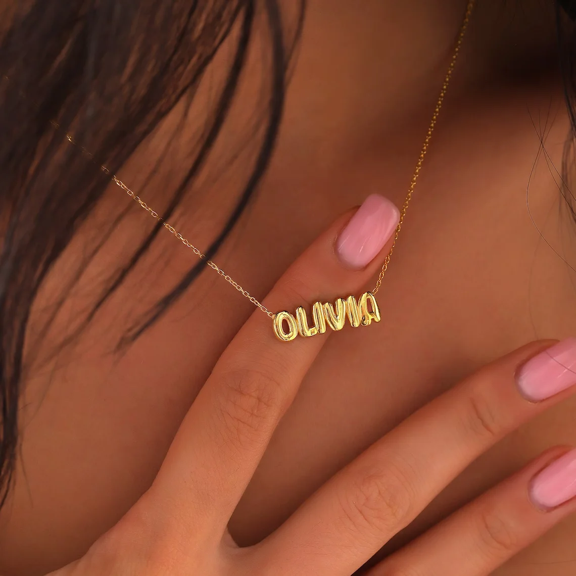 BRINDISI™ Bubble Name Letter Necklace