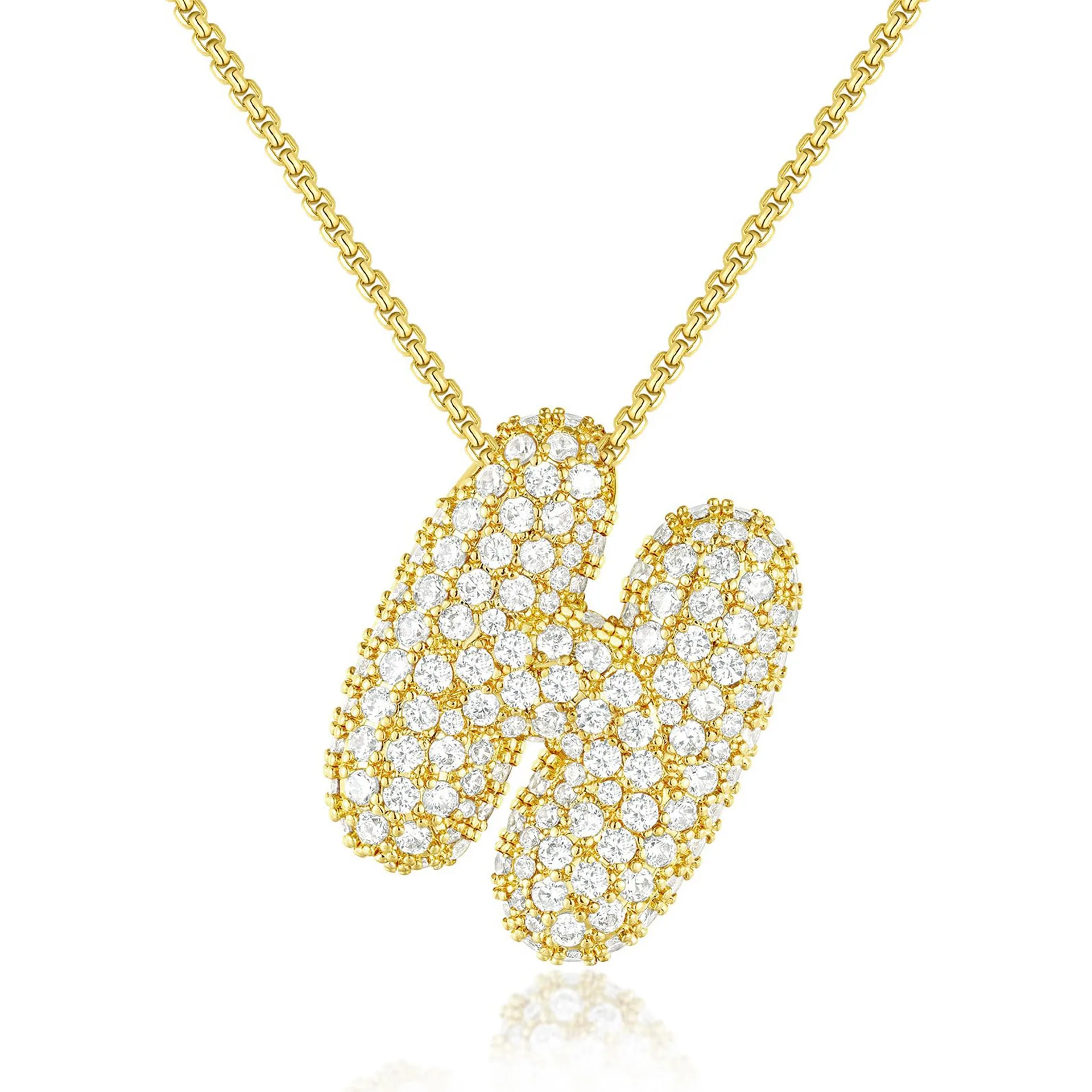BRINDISI™ Crystal Bubble Letter Necklace